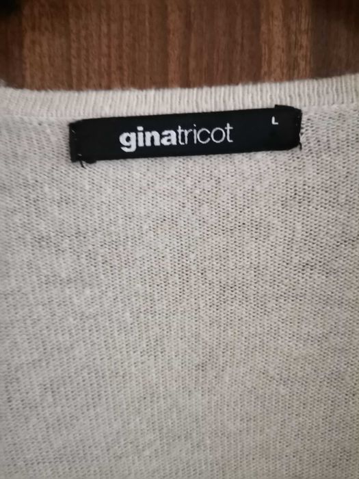 Kremowy kardigan Gina Tricot rozmiar L