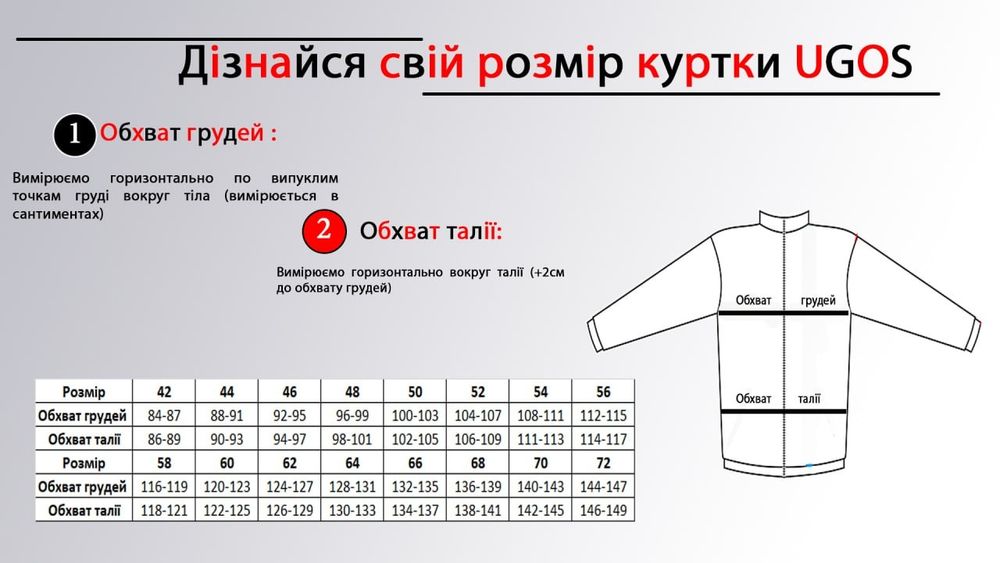 Зимова чоловіча куртка UGOS ( Біопух) 54р.