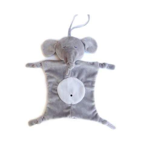 Doudou elefante Cinza