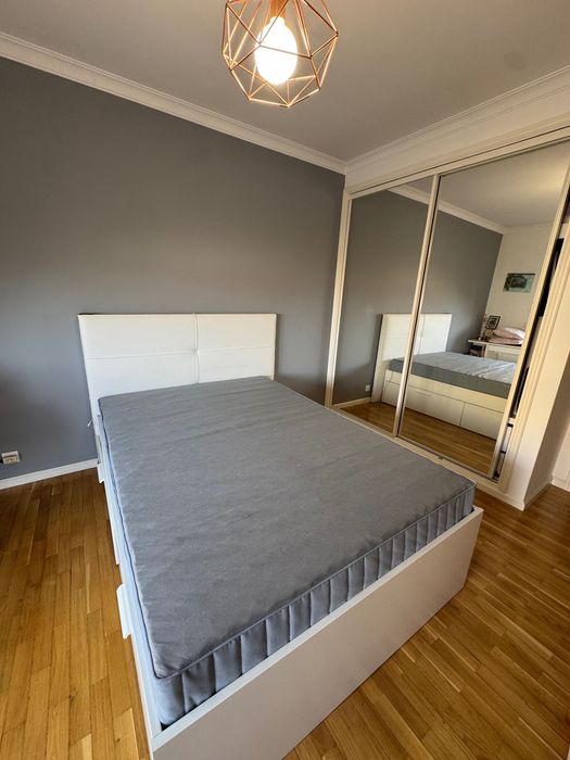 Cama IKEA BRIMNES 140x200 + Estrado + Colchão VESTERÖY 140x200