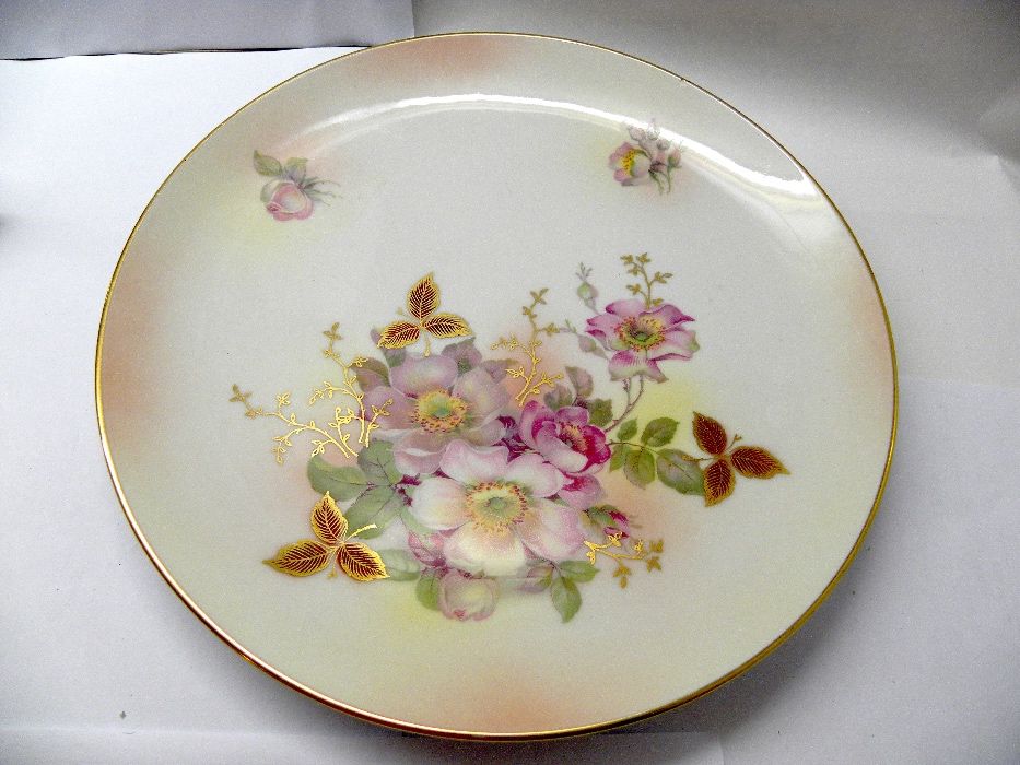 тарелка фарфор тарілка квіти винтаж Німечинна
