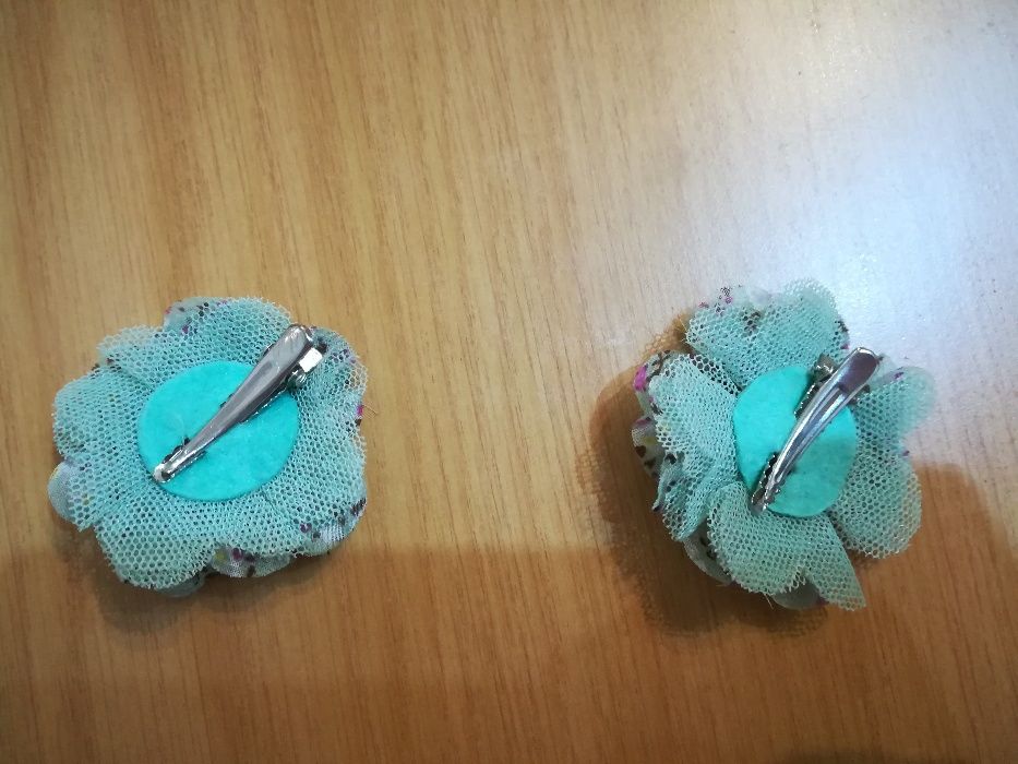 H&M acessórios ganchos molas para o cabelo em forma de flor retro NOVO