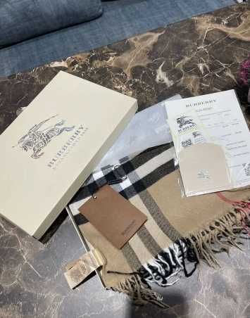 Шарф Burberry Палантин Барберри ШАРФ Барберрі в клітинку беж