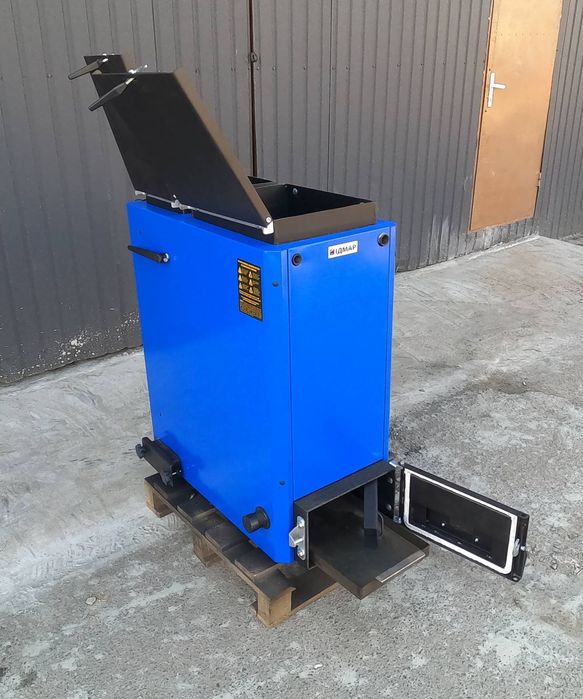 Котел шахтний Холмова Bizon Trio від 8 до 150 кВт з верхньою загрузкою