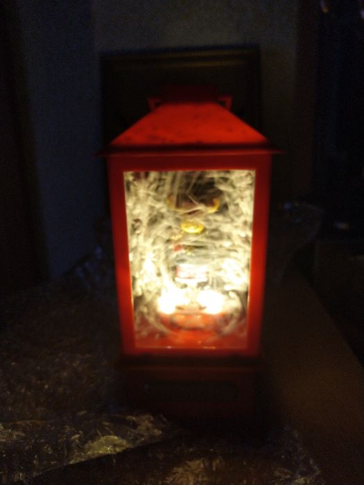 Новогодний олень! Новогодний фонарь с музыкой и снегом!