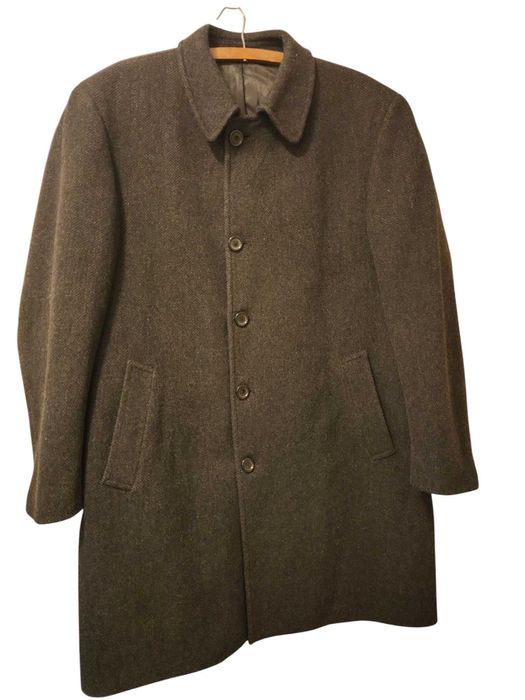 Luksusowy wełniany kaszmirowy płaszcz Ralph Lauren