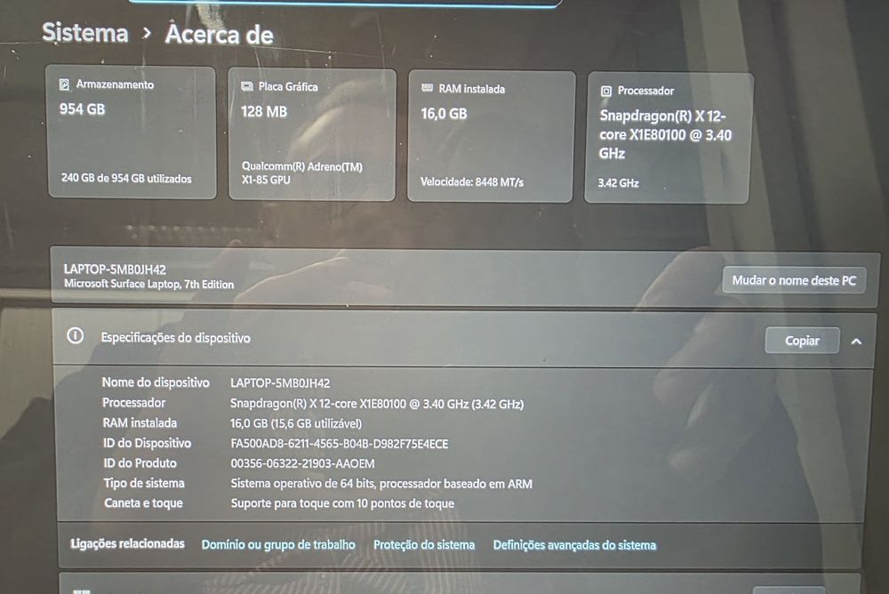 Microsoft Surface Laptop, X-Elite, 16Gb / 1T