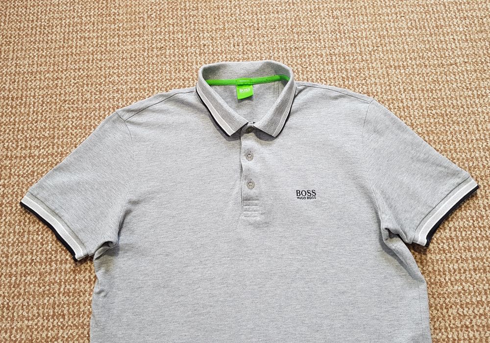 HUGO BOSS поло футболка modern fit оригінал L сіре