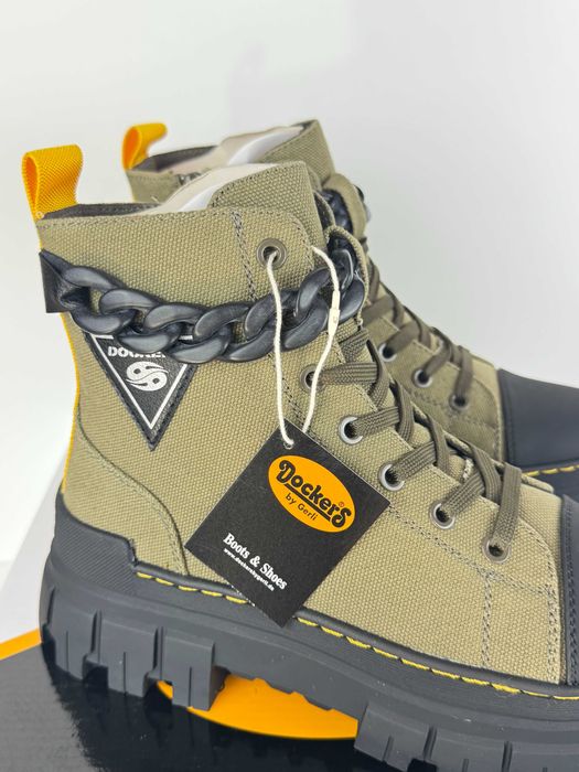 Dockers by Gerli 38 damskie botki khaki na platformie nowe