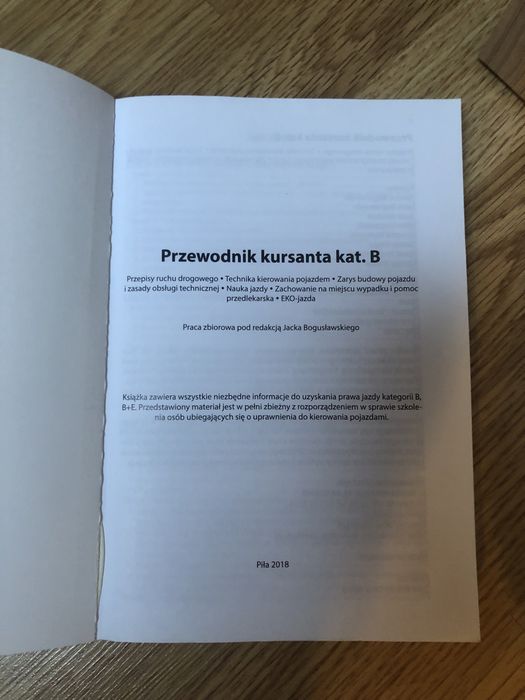 Przewodnik kursanta kat.B