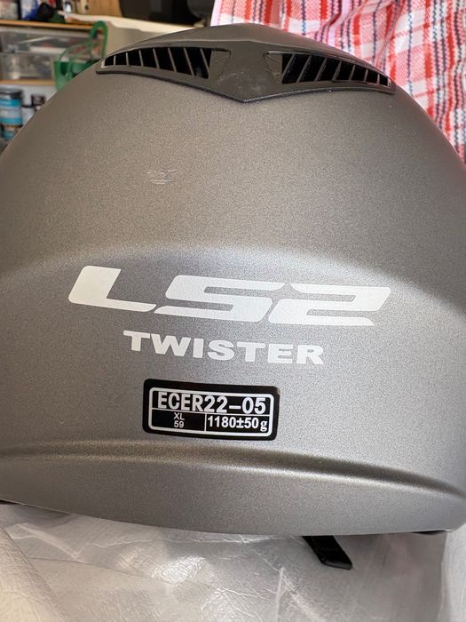 Capacete moto LS2 Twister novo