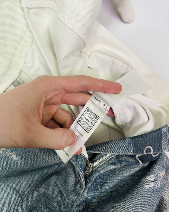 Джинсы штаны baggy jeans Project G/R opium balenciaga white fit M