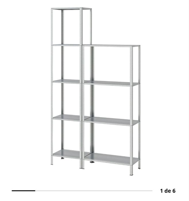 3 prateleiras IKEA HYLLIS