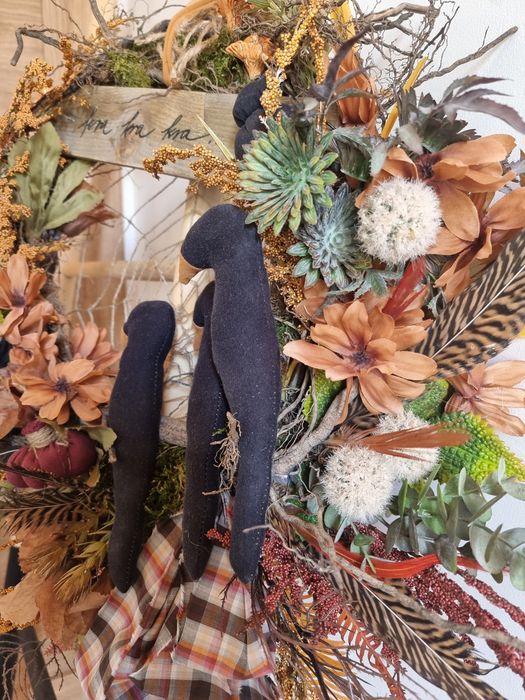 Wianek jesienny handmade na drzwi
