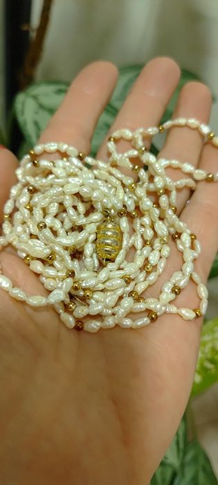 Perły naturalne komplet