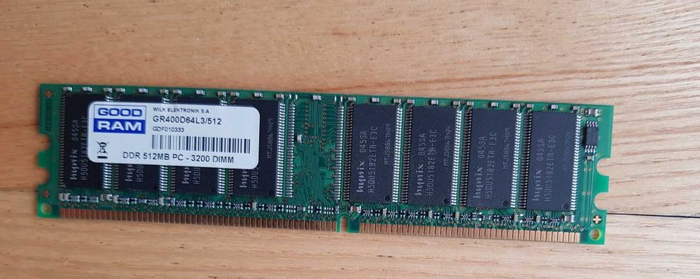 Karta pamięci GOOD RAM DDR 512 MB PC - 3200 DIMM (gratis 256 MB)