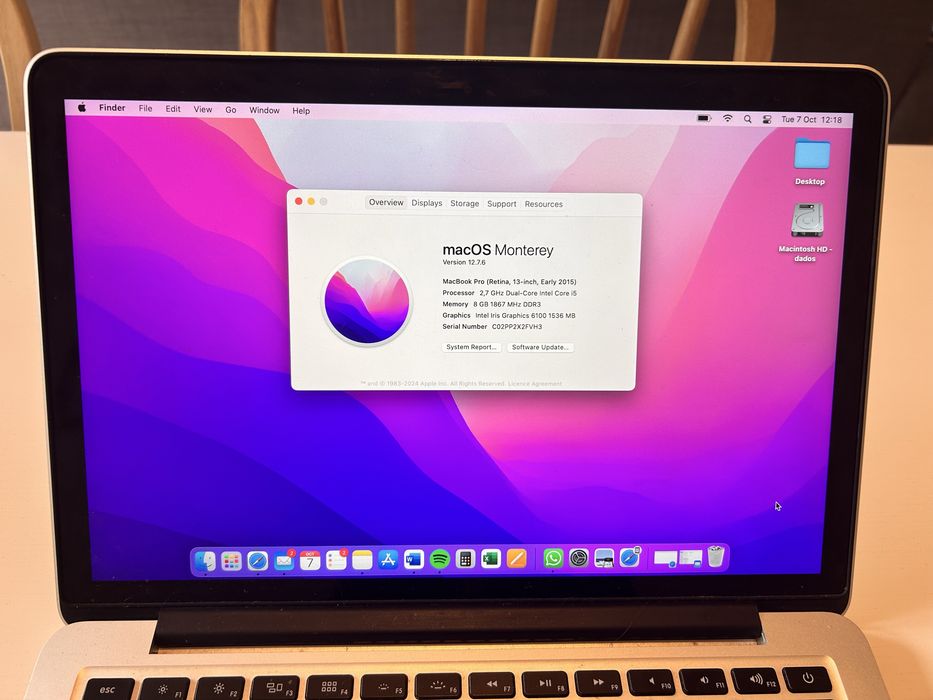 MacBook Pro Retina 13 de 2015