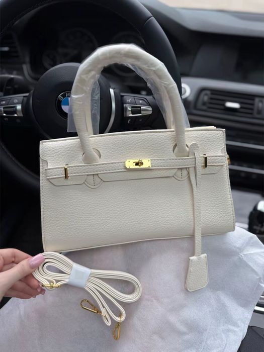 Сумка hermes чорна та біла