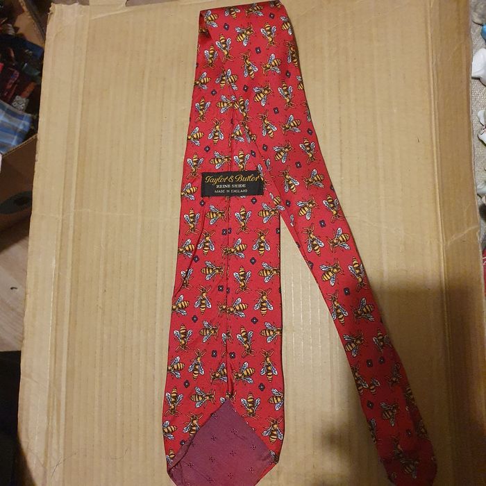 Krawat pszczoły jedwab(k-1) OK