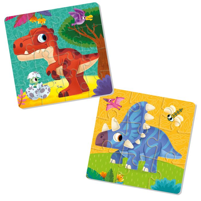 Puzzle 2W1 Dinozaury Roter Kafer