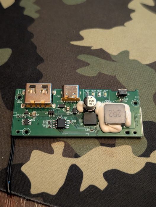 Плата контроллера powerbank realme 18w PD QC