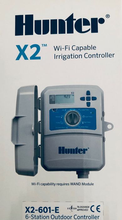 Programador wi-fi X2 ao ar livre De 6 estações Hunter novo