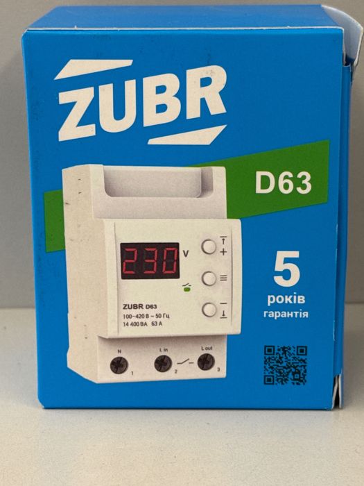 Реле напруги ZUBR D63