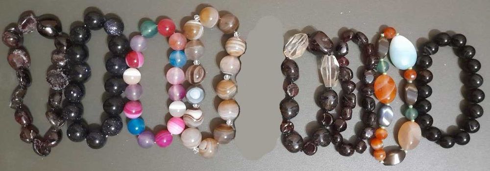 Намисто яшма сердолік тигрово око агат гірський кришталь гранат