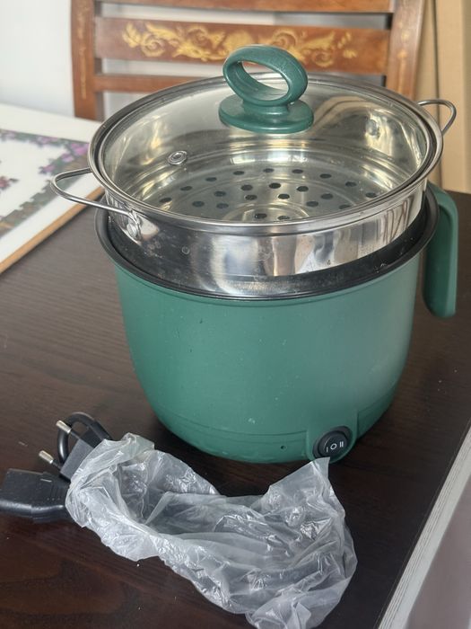 Mini panela elétrica com 2 compartimentos
