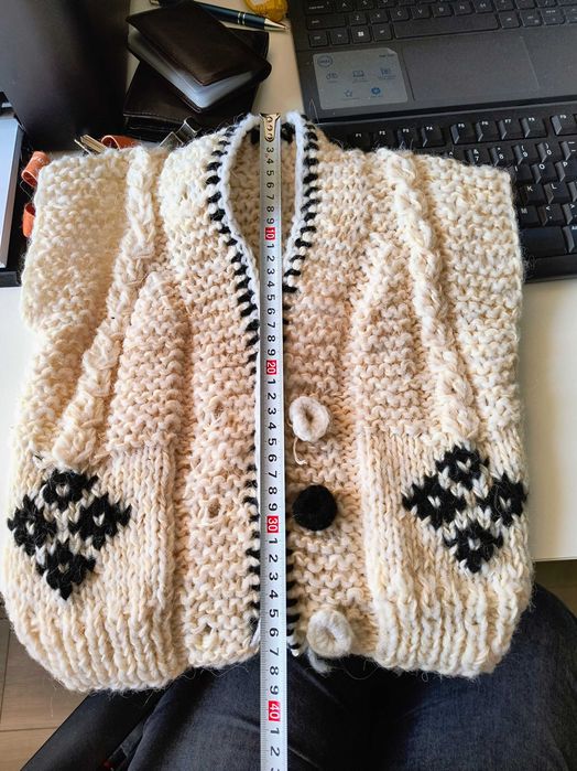 Kamizelka z owczej wełny 80-86