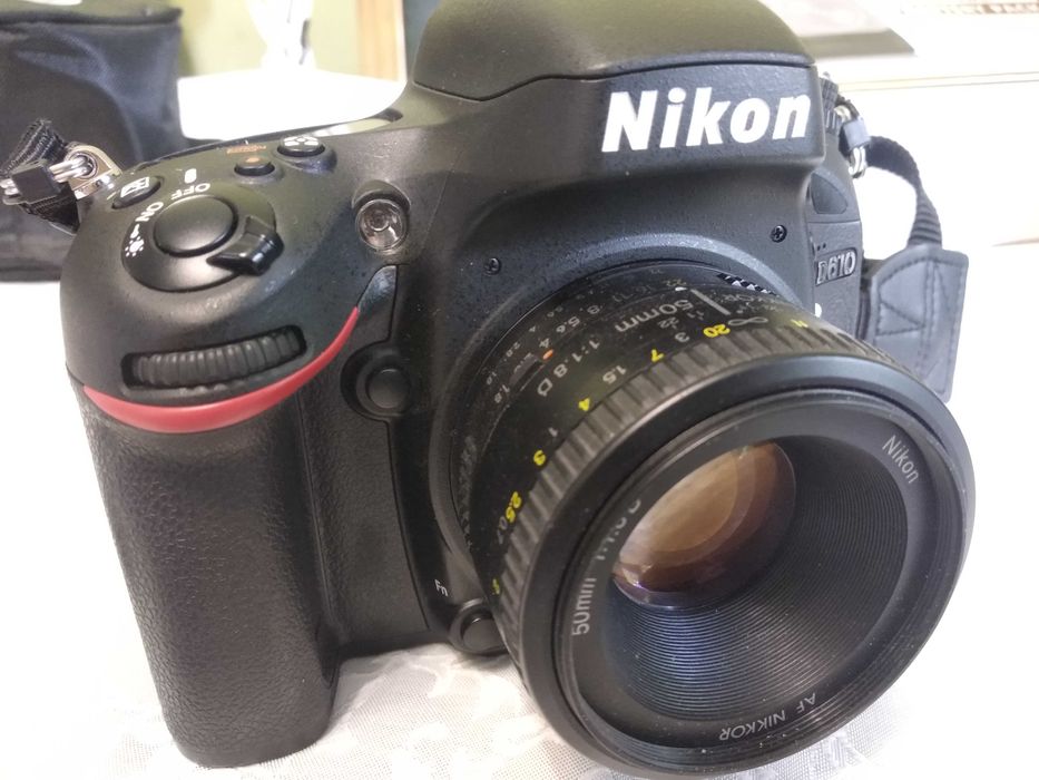 фотоаппарат повний кадр Nikon D610 + Nikkor 50 мм. 1:1.8 D ідеал стан