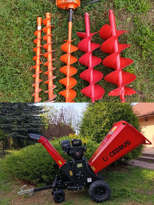 Wiertnica glebowa / świder,  rębak rozdrabniacz gałęzi