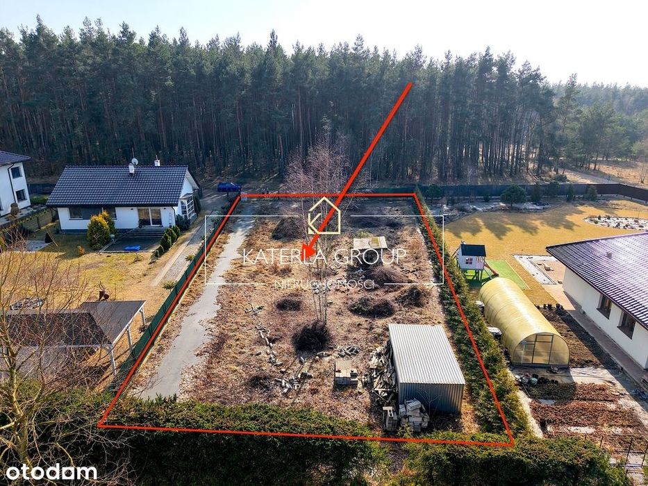 Działka budowlana 1163m2 warunki zabudowy