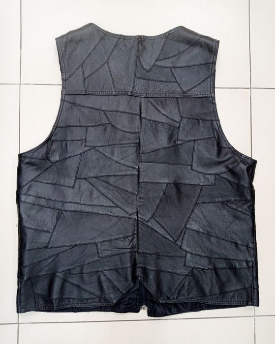 Жилет кожаный мужской р. XL
