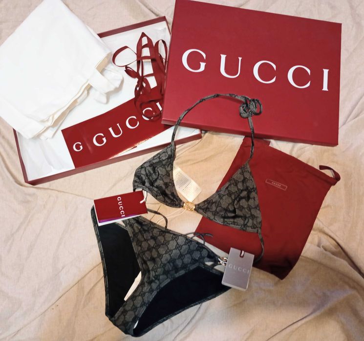 Strój kąpielowy dwuczęściowy Gucci nowy z metką Stretch