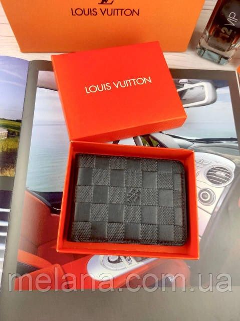 Мужской кожаный кошелек Louis Vuitton Луи Витон гаманець чоловічий