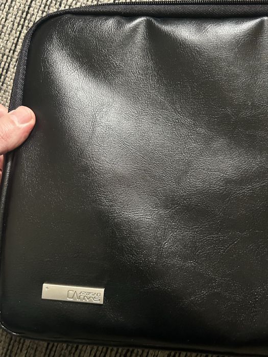 Кожана сумка для ноутбуку макбуку 13-14 дюймів macbook pro air