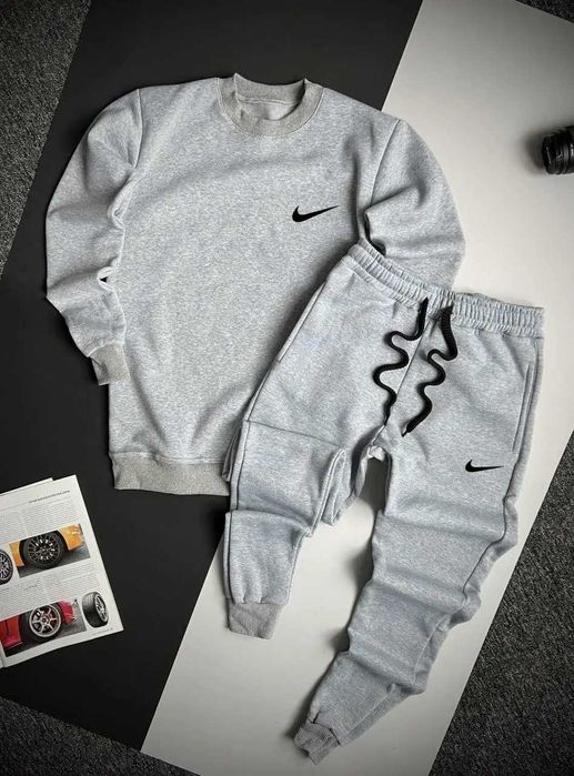 Спортивный костюм мужской Nike зимний на флисе кофта штаны найк