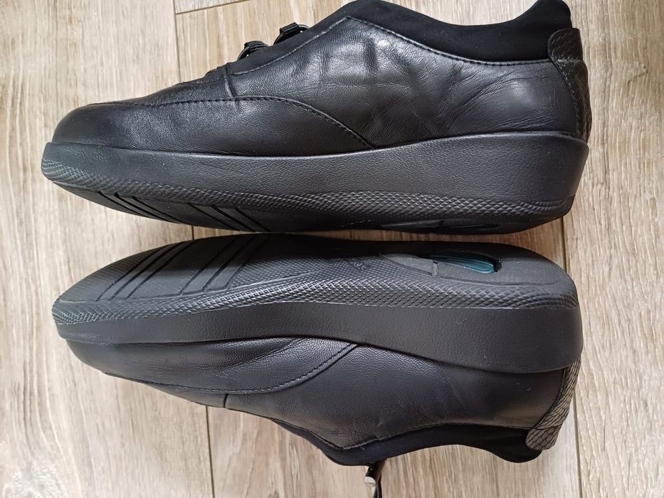 Czarne skórzane adidasy sneakersy damskie Stonefly rozm 39.