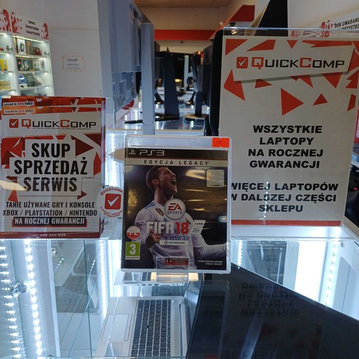 Gra PlayStation 3 PS3 Fifa 18 Legacy PL Gwarancja 1 Rok QUICK-COMP