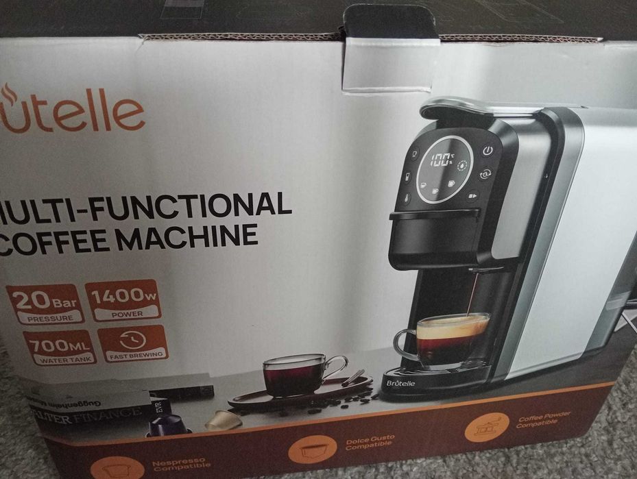Máquina de Café Brutelle 20 Bar - 1400W Multi-Function - NOVA