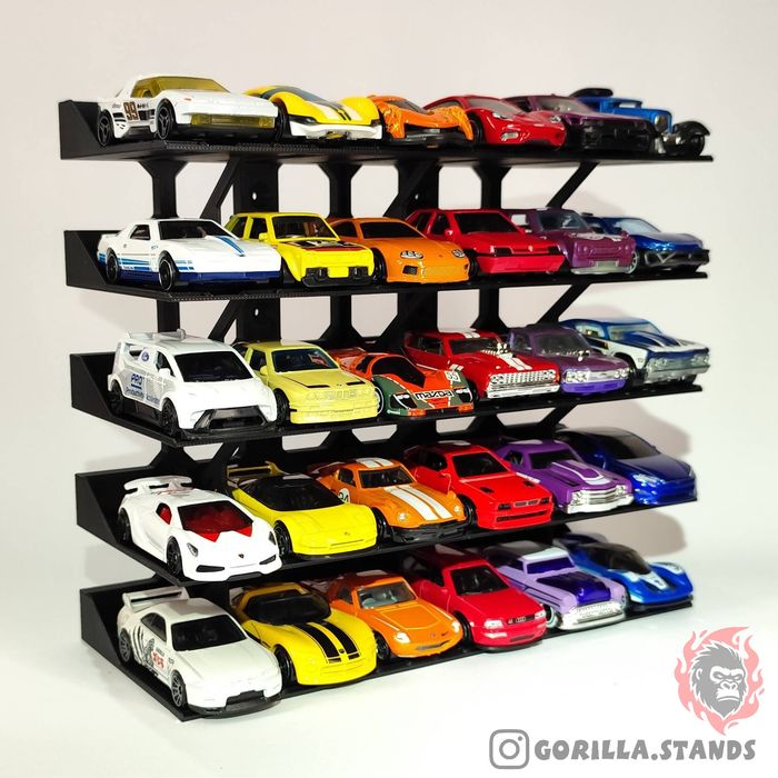 Ekspozytor Stojak 30 miejsc V1 Hot Wheels Matchbox 1:64 Gorilla Stands