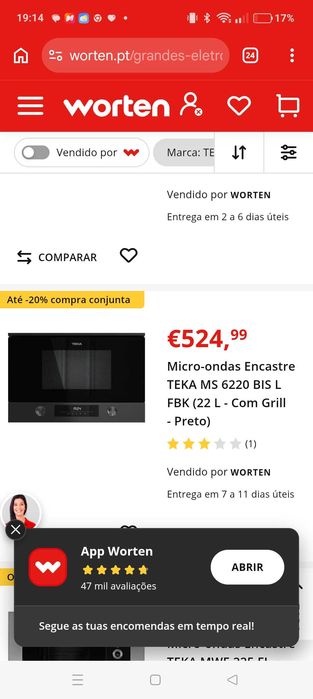Microondas Teka novo