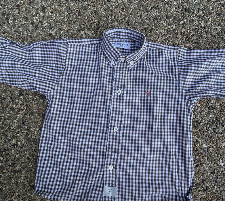 Camisa Neck & Neck xadrez castanha