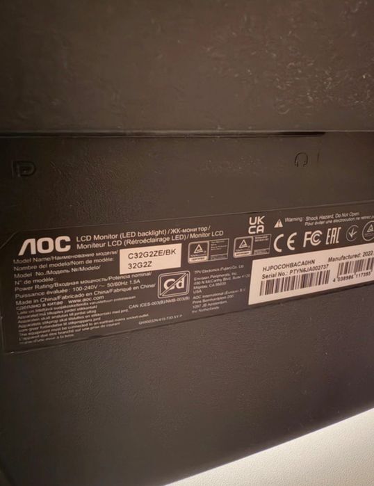 Monitor AOC 240hz