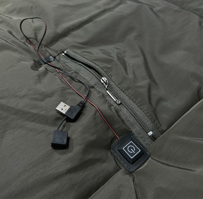 Спалний мішок з підвгрівом -5 від PowerBank туристичний військовий