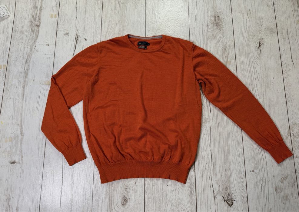 Sweter wełniany merino Riley r.Xl styl klasyczny