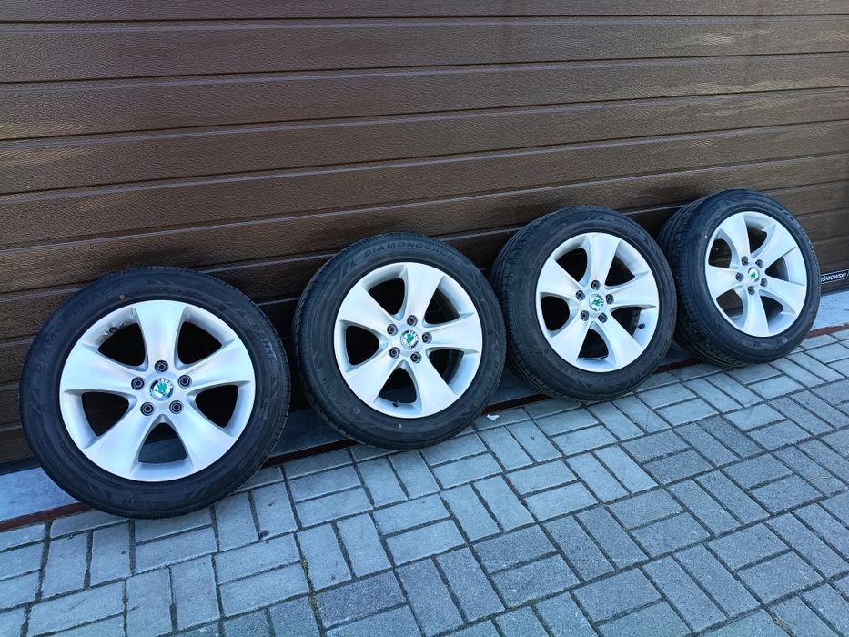 Felgi aluminiowe koła opony letnie Skoda superb 2 205/55 r16