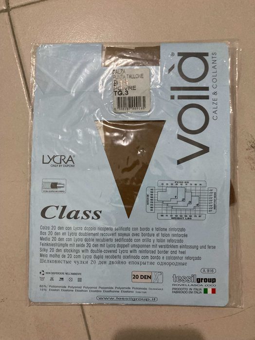 Meia de licra para noiva sem costura de silicone nunca usada