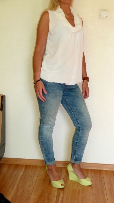 Biała cieniutka transparentna mgiełka 36 38 40